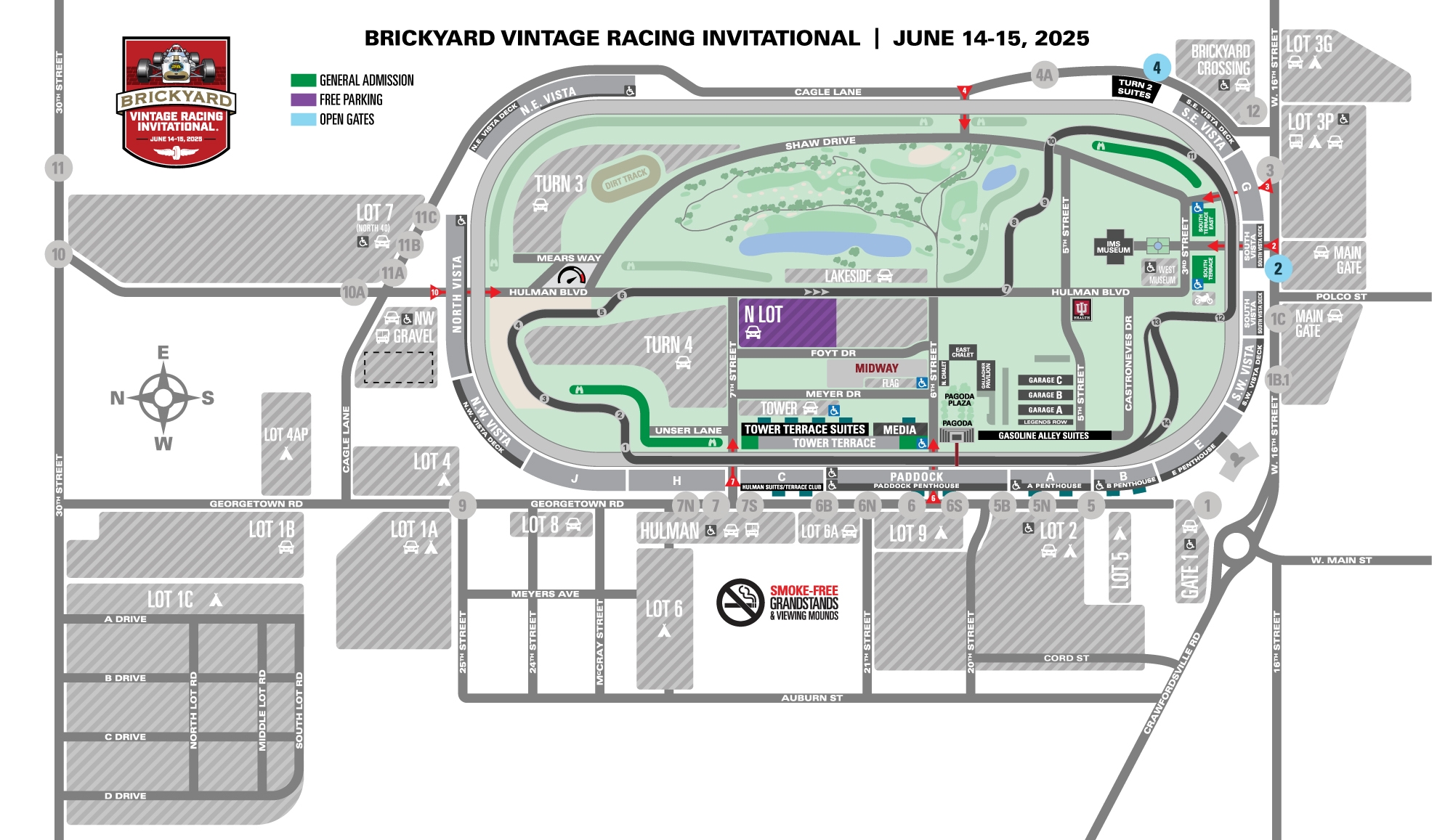 SVRA Parking Map